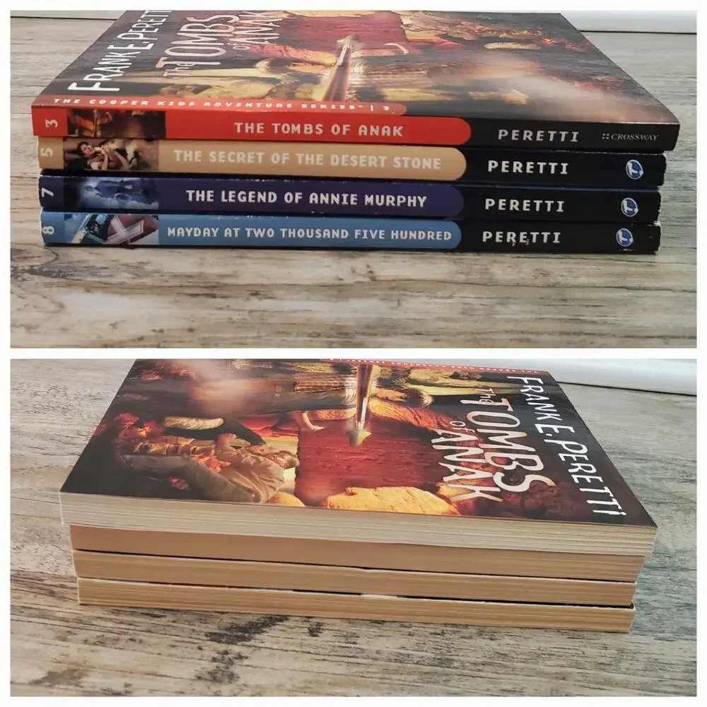The Cooper Kids Frank Peretti 4 Book Lot Paperback Books (3, 5, 7-8)